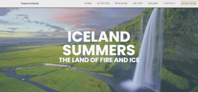 Screenshot of Visit Iceland website.